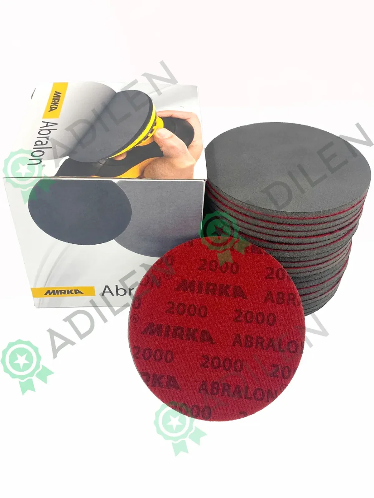 Шлифовальный круг ABRALON Р2000 150мм на поролоне 20 шт — фото 2