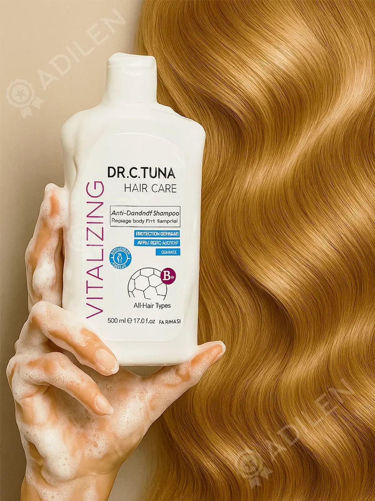 Шампунь Farmasi Dr. C. Tuna Vitalizing против перхоти 500 мл — фото 2