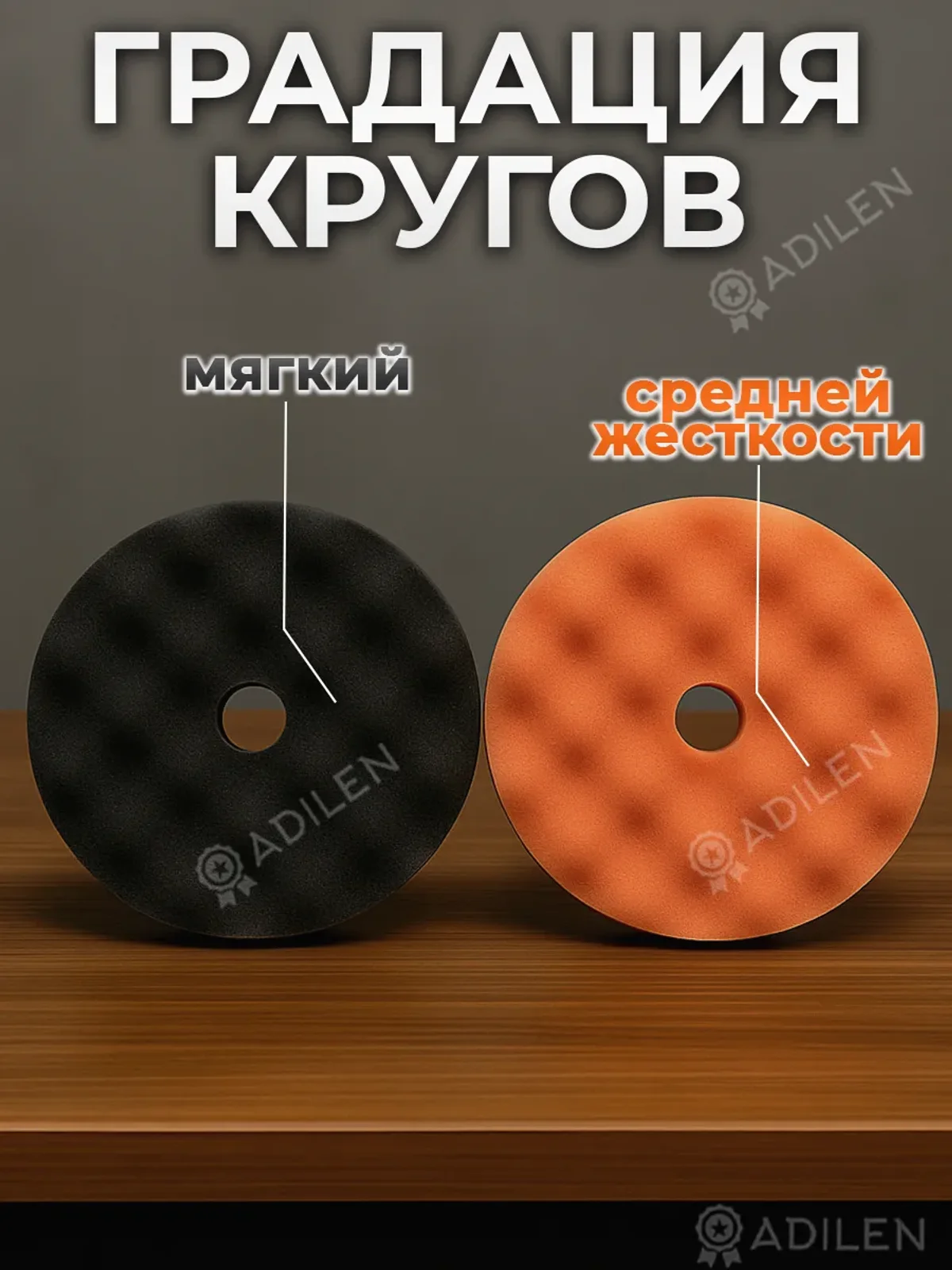 Полировальный круг SW рифленый 150 мм - ср. жесткости — фото 4