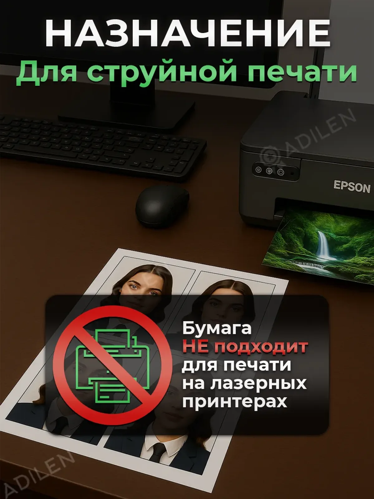 Фотобумага А6 матовая специальная на паспорт и документы — фото 4