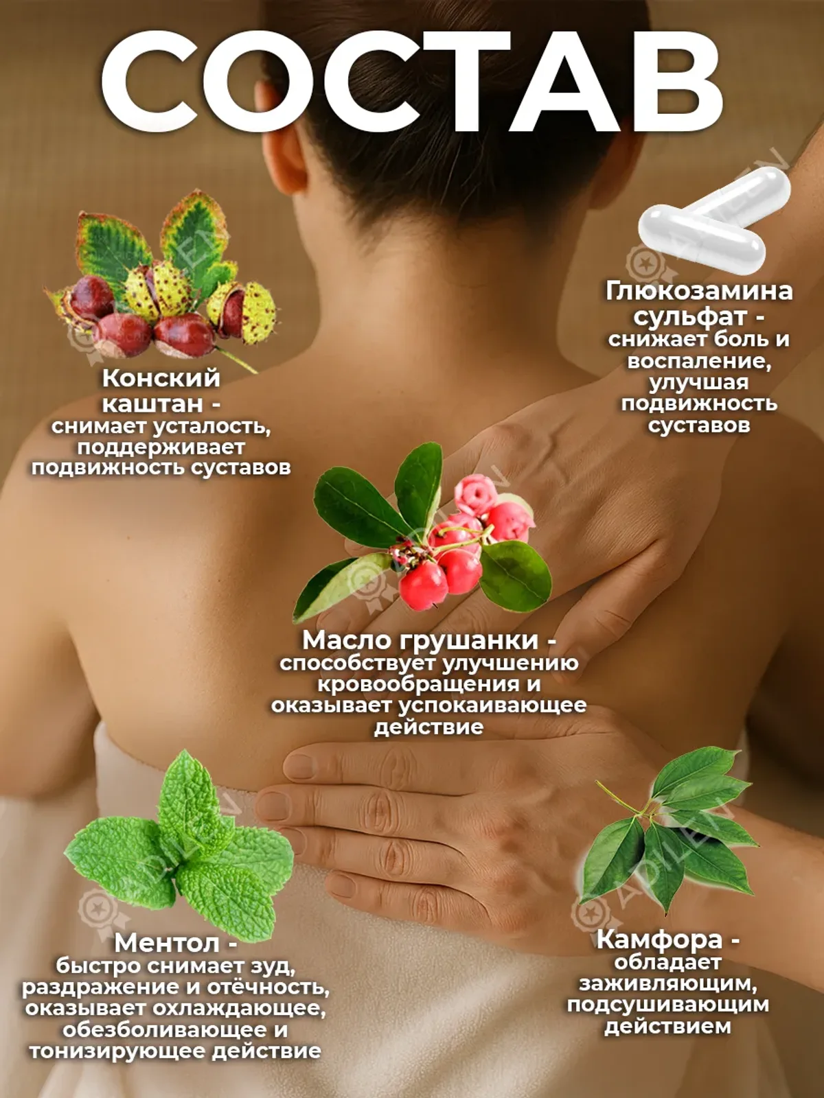 Массажный крем Farmasi 150 мл с экстрактом каштана — фото 3
